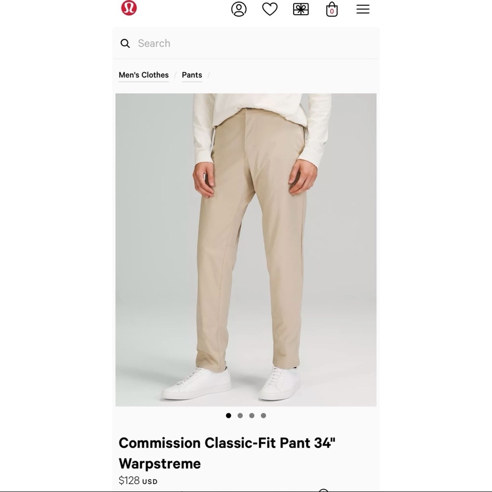Lululemon men’s chino pants